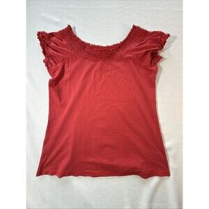 RXB Red Elastic Sleeves And Collar T Shirt Size L